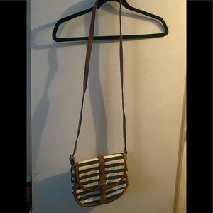Navy Striped Crossbody